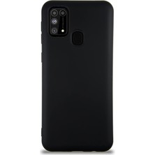 Delixa Kzy Iletişim M31 ile Uyumlu Kapak Içi Kadife Lansman Silikon Kılıf - Siyah