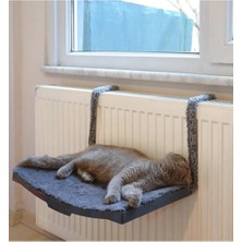 Hepta Collection Kalorifer Için Vantuzlu Plastik Kedi Yatağı (Antrasit)