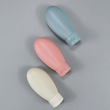 Hepta Collection Seyahat Şişesi Krem Şampuan 3 Adet Set, Sızdırmaz Kozmetik Şişesi, Çok Amaçlı Seyahat Tipi Doldurula