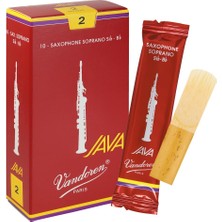 Delixa SR302R Java Filed Kırmızı Kesim Soprano Saksafon Kamışları (Güç 2) (10'lu Paket)