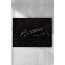Hepta Collection Postermanya (PSTER2623) Mustafa Kemal Atatürk Imza Posteri 30X40CM