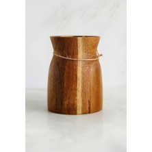 Delixa Akasya Ahşap Kaşıklık, Mutfak Düzenleyici Organizer, 10 x 12.7 Cm, Kahverengi