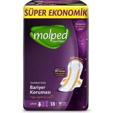 Hepta Collection Molped Supernight Ultra Hijyenik Ped Uzun Süper Ekonomik 18 Adet