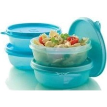 Delixa Tuppperware Şeker Kaplar 4'lü Set Yeşil Renk