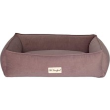 Delixa Pet Comfort Golf Neva Toz Pembe Köpek Yatağı M 60X75CM