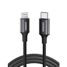 Delixa , Mfi Lisanslı Usb-C & Lightning Data ve Şarj Kablosu, 1 Metre, Siyah, ‎60751