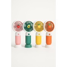 Hepta Collection Mini Fan Ki-Wi Taşınabilirayıcık Vantilatör Anahtarlıklı Sessiz Fan (Pembe)