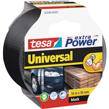 Delixa Tesa Duct Tamir Bandı, Extra Power Universal, Siyah, 10M x 50MM