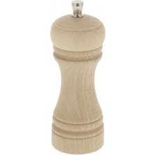 Hepta Collection Marlux 345 Tuz Değirmeni Kayın, Doğal/beyaz, Değirmen Paslanmaz Çelik, 14 cm