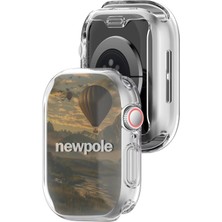 Delixa Watch Series 10 42MM Uyumlu Eğimli Kenarlar Arka Kısım Dahil Silikon Kasa Koruyucu