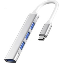 Delixa Type-C USB 3.1 Den 4 Adet USB 3.0 Hub USB Çoğaltıcı Otg Çoğaltıcı Adaptörü