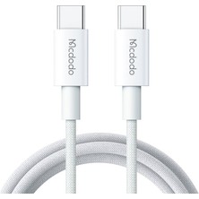 Delixa Mcdodo CA-2770 60W USB C To USB C Şarj ve Data Kablosu Beyaz 1.2 M
