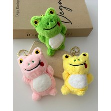 DNC Peluş Kurbağa Anahtarlık – Sevimli Frog Bag Charm Çanta Süsü