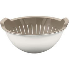 Delixa Orret Home 3l Kaseli Süzgeç – Yeşillik, Sebze ve Meyve Yıkamak Için Pratik Badyalı Süzgeç – Çok Amaç