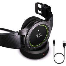Delixa Watch Şarj Istasyonu Gear S2 Gear S3 Gear S4 Gear Sport Watch Ile Uyumlu Akıllı Saat USB Şarj Aleti