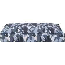 Delixa Pet Comfort Lima Merta Mavi Kamuflaj Köpek Yatağı S 40X70CM