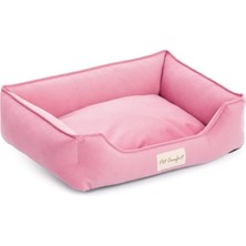 Delixa Pet Comfort Delta Leo Pembe Kedi ve Köpek Yatağı Xs 45X55CM
