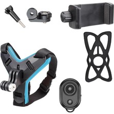 Delixa Bluetooth Kumandalı Aksiyon Kamera ve Telefon Tutucu Kask Aparatı Gezi Seyahat ve Sürüşlerde Kullanm
