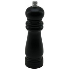 Delixa Suwors Ahşap Tuz ve Karabiber Öğütücü | 15.5 cm Siyah Bambu Baharat Değirmeni | Ayarlanabilir Serami