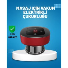 Epilons Elektrikli Vakumlu Çukurluk Masaj Aleti Isıtmalı ve Kırmızı Işıklı Terapi Seti