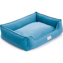 Delixa Pet Comfort Delta Leo Mavi Köpek Yatağı M 70X90CM
