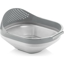 Delixa Katlanır Akordiyon Pirinç Süzgeci 23 * 26 * 14 cm