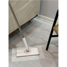 Delixa Tembel Mop - Tüm Bezleri Kendi Alabilen Otomatik Mop, 360° Dönebilen, Kullan At Bezler Için Pratik M