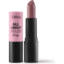 Delixa All About Color Matte Lipstick Mat Görünümlü Ruj 503 Table For Two, Pembe