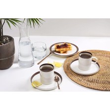 Delixa Chopin Bakır 2 Kişilik Çay Fincan Takımı 200CC