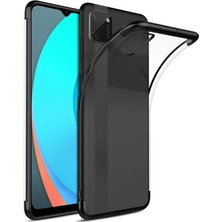 Delixa Ehr. Realme C11 ile Uyumlu Darbeye Karşı Dayanıklı Lazer Kesim Silikon Tpu Kılıf (Siyah, Realme C11)