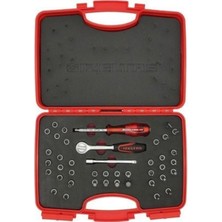Özgürce 42 Parça 1/4'' Bits Uçlu Lokma Seti, Çok Amaçlı ve Dayanıklı Takım