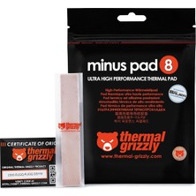 Delixa Thermal Grizzly - Thermopad Minus Pad 8 - Silikon, Kendinden Yapışkanlı, Isı Ileten Isı Iletimi Pedi