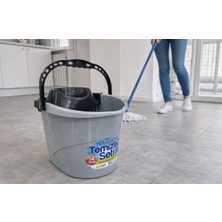 Onlinee Ticarett 34 Temizlik Kovası Gri Edition Sıkma Aparatlı