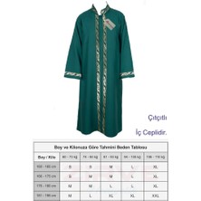 Hediyeleşin Cübbe, Sarı İşlemeli Cübbe, Sırmalı Cübbe, İmam Cübbesi - YEŞİL