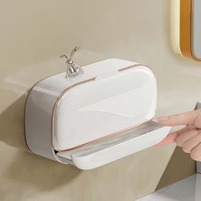 Esranın Dünyası Kapaklı ve Drenaj Bölmeli Duvara Monte Sabunluk RSFTA34-ESRDNS