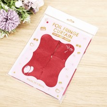 Fta Ticaret Kırmızı Simli Fon Perde 1x2 M RSFTA34-ESRDNS