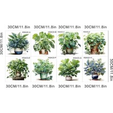 Esranın Dünyası Tropikal Bitkiler Duvar Stickerı Model A RSFTA34-ESRDNS
