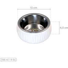 Fta Ticaret Mikopet Organik Seramik Mama Kabı Beyaz RSFTA34-ESRDNS