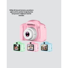 Carmella 8mp Mini Çocuk Fotoğraf Makinesi – Pembe Ses Kaydı Özellikli STKN34-ESRDNS