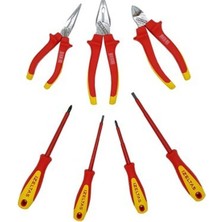 Özgürce Izolasyonlu Elektrikçi Pense ve Tornavida Seti 6 Parça, Güçlü ve Güvenilir