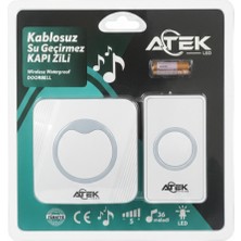 Esranın Dünyası Beyaz Kablosuz Su Geçirmez Kapı Zili RSFTA34-ESRDNS