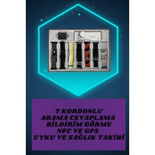 Fta Ticaret Powerbank Kulaklık ve 7 Kordonlu Akıllı Saat Çoklu Şarj Girişi Bluetooth Bağlantılı RSFTA34