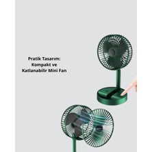 Esranın Dünyası Şarjlı Katlanabilir Mini Fan – 3 Kademe Hız Ayarı Taşınabilir Tasarım RSHPS34-ESRDNS