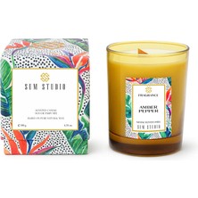 Sum Studıo Amber Kokulu Doğal Mum 180 gr