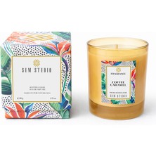 Sum Studıo Kahve Karamel Kokulu Doğal Mum 180 gr