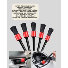 Esranın Dünyası Araç Içi Detaylı Temizlik Seti-Araba Jant ve Iç Yüzey Temizlik Fırçaları RSHPS34-ESRDNS