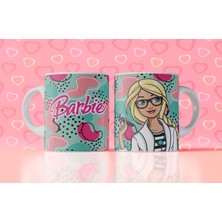 Velorina Barbie Temalı Baskılı Kupa Bardak – Porselen, Renkli Desen, Kız Çocuk & Hediye Kupası 11