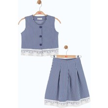 Ugly Duck Nk 8-14 Yaş Arası Yelek Etek Takım - Lacivert