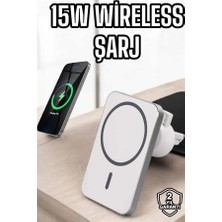 Esranın Dünyası Araç Uyumlu Kablosuz 15W Taşınabilir Şarj Aleti Çift Kablo RSHPS34-ESRDNS