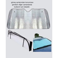 Esranın Dünyası Araba Güneşliği Alüminyum Yansıtıcı Yüzeyle Etkili Isı Koruması RSHPS34-ESRDNS